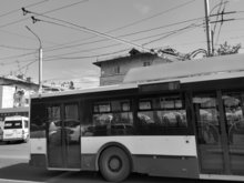 Elekrobus  - leider nicht im "modernen" Kreis Böblingen, sondern in Kirgisien
